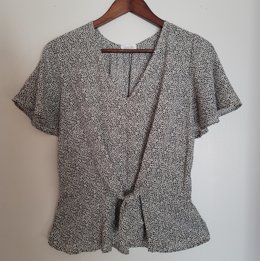 Sienna Sky Black & White Blouse